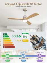 Load image into Gallery viewer, Low Profile 52-Inch Ceiling Fan - Remote Control, Energy-Saving &amp; Stylish Design
