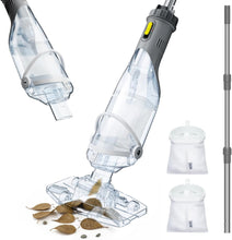 Load image into Gallery viewer, Lightweight Cordless Pool Cleaner with Transparent Head &amp; Extendable Pole - Gray