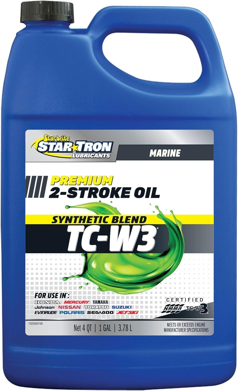 Eco-Friendly TC-W3+ 2-Cycle Engine Oil - Cleaner Burning Formula - 1 Gallon