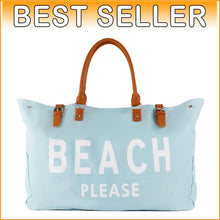 Load image into Gallery viewer, Versatile Waterproof Beach Bag with Snap Button Closure - Flexible Duffle Option