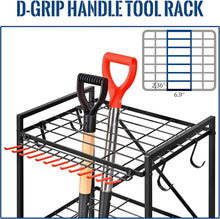 Load image into Gallery viewer, Scratch-Resistant Garage Tool Rack on Wheels - 3 Adjustable Shelves Included