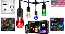 Load image into Gallery viewer, Elegant 24ft Outdoor String Lights with Remote Control &amp; Weatherproof Design