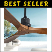 Load image into Gallery viewer, Reversible DC Motor Ceiling Fan - 52 Inch Matte Black Flush Mount with Remote