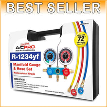 Load image into Gallery viewer, Essential Car A/C Recharge Kit - R-1234yf Gauges &amp; Hoses for DIY Maintenance