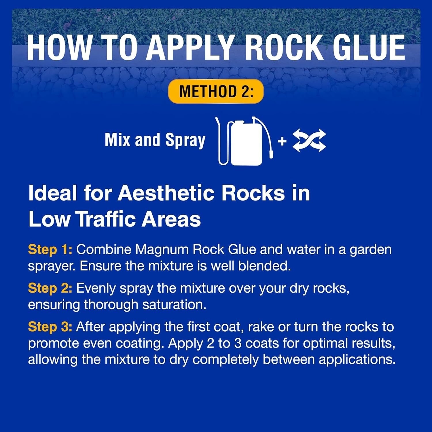 Ultimate 128oz Gel-Based Rock and Gravel Adhesive for Landscaping Excellence