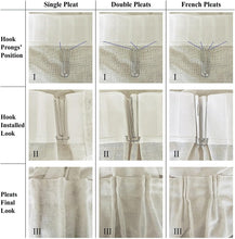 Load image into Gallery viewer, Elegant Pinch Pleat Light Brown Curtains 50"W X 96"L - Farmhouse Chic Design