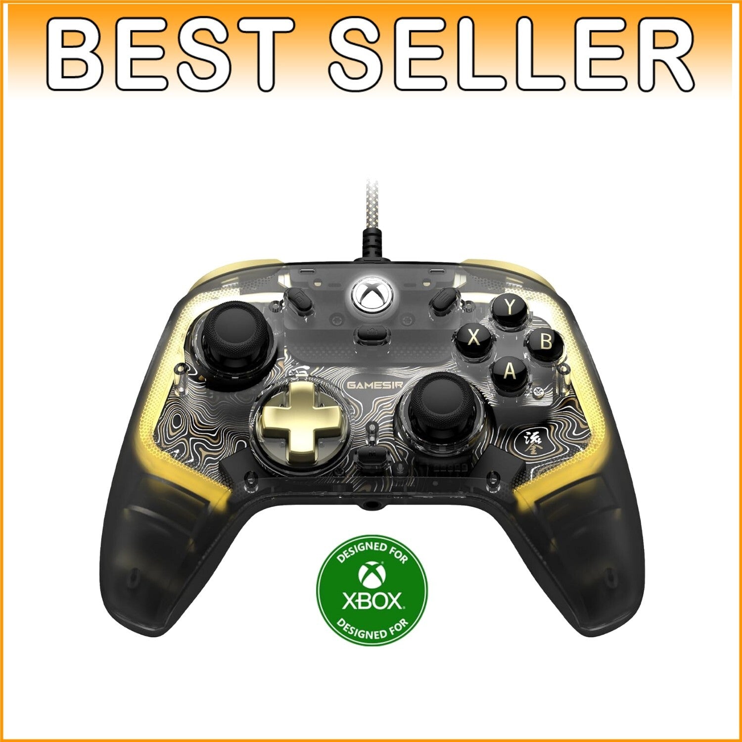 Enhanced Kaleid Flux Wired Controller for Xbox with Customizable RGB Lighting