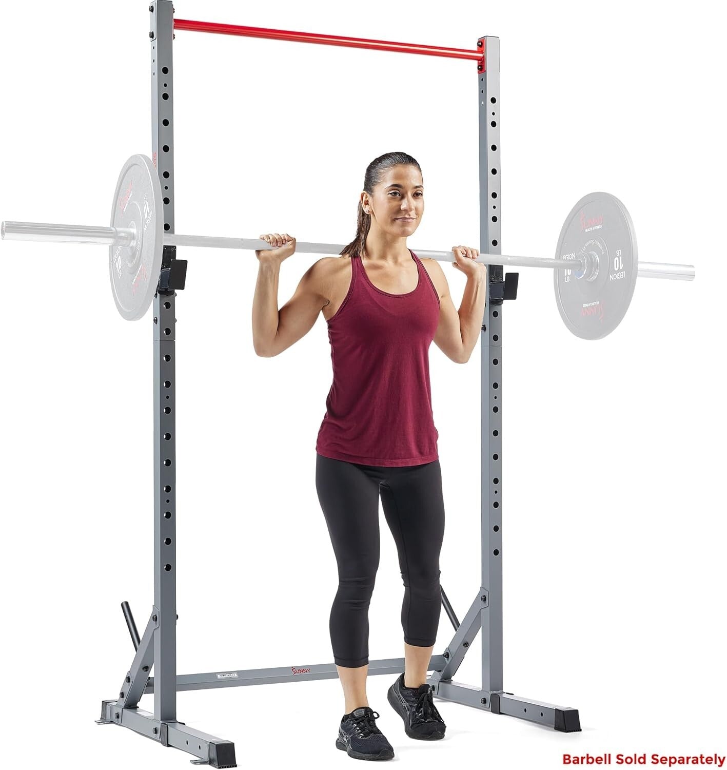 Compact Multifunctional Home Gym - Adjustable Power Rack & Strength Training Set