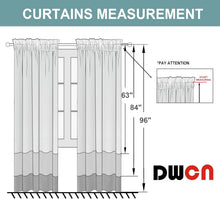 Load image into Gallery viewer, Modern White Curtains for Living Room - Thermal Insulated &amp; Noise Reducing