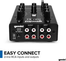 Load image into Gallery viewer, Professional Portable Bluetooth DJ Mixer – 2-Channels with Precise Control