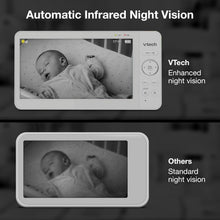 Load image into Gallery viewer, 7" Digital Video Baby Monitor with Two Cameras &amp; Pan Tilt Zoom - HQ Quality