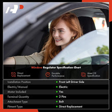 Load image into Gallery viewer, Power Window Regulator with Motor for Hyundai Elantra 2011-2016 - Front Left