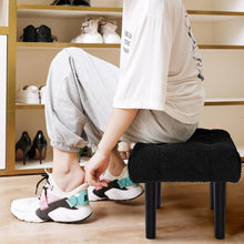 Load image into Gallery viewer, Elegant Jacquard Black Foot Rest Ottoman - Versatile Design for Modern Homes
