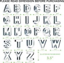 Load image into Gallery viewer, 26-Piece Stainless Steel ABC Cookie Cutter Set - 3.5-Inch Letters &amp; Bonus Cutter