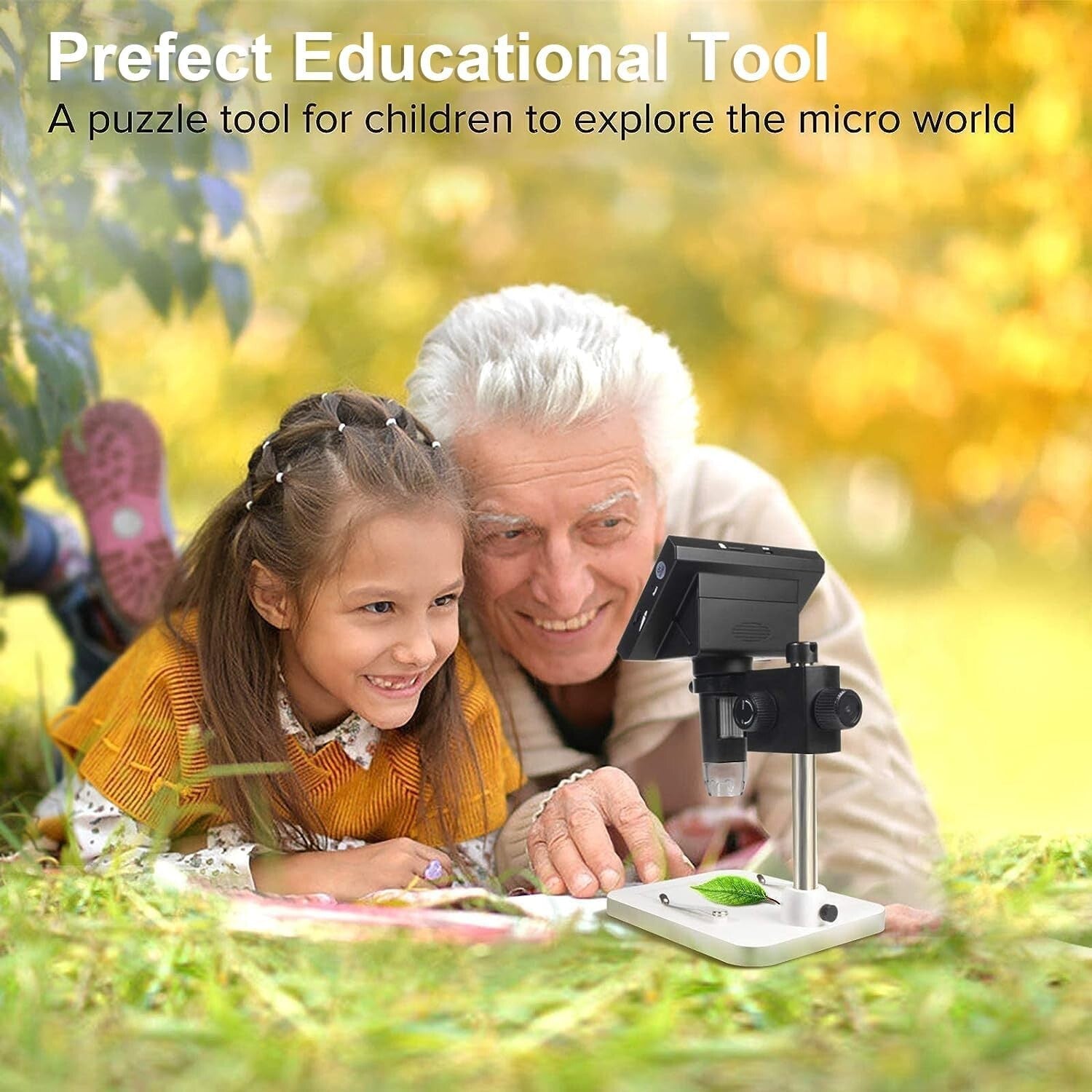 10X-1000X Digital Microscope with 4.3" LCD for Coin Collection & Observation