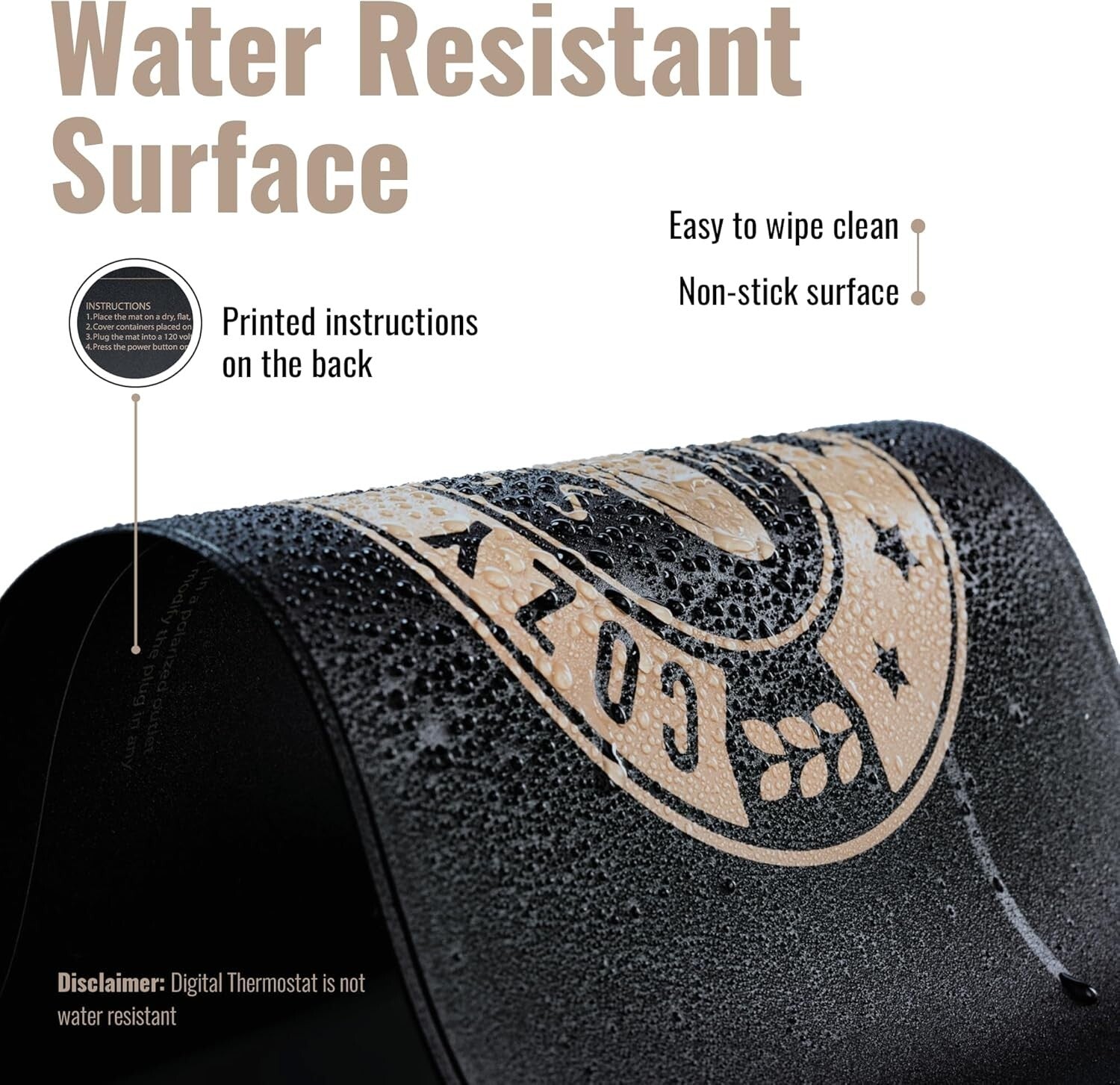 Thermostat Controlled Bread Proofing Mat for Perfect Dough Rising, 10" x 21"