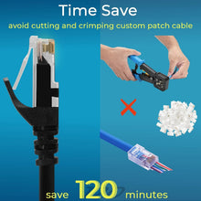 Load image into Gallery viewer, 10G High-Speed Cat6 Ethernet Patch Cable 10ft - 24 Pack for Organized Networking