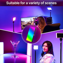 Load image into Gallery viewer, Premium 360° Color Camera Light - 2500K-9000K Dimmable RGB Panel for Vlogging