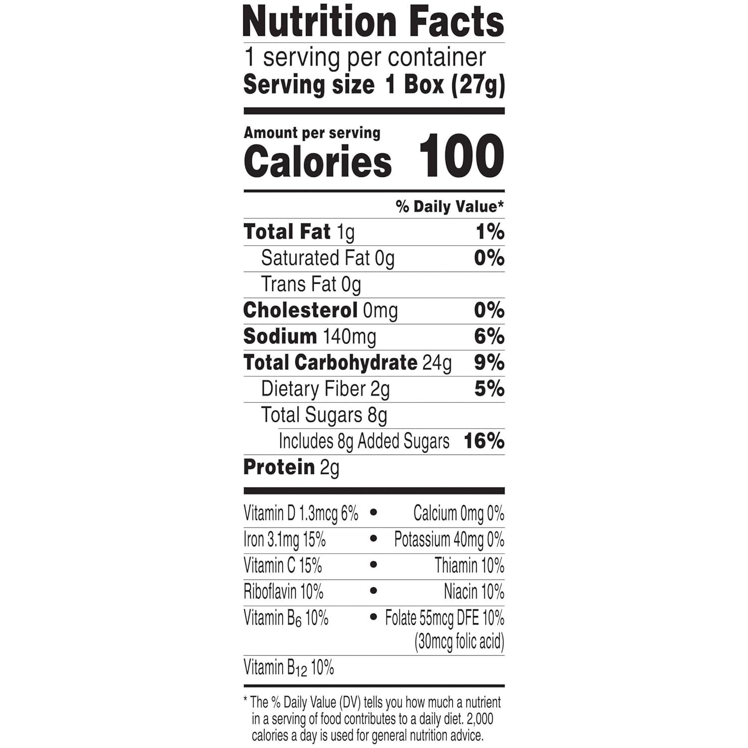 Kellogg's Original Breakfast Cereal - Healthy Fruity Rings, 70 Boxes of 0.95oz