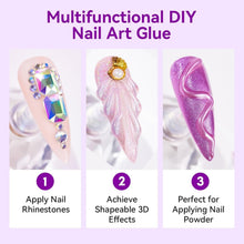 Load image into Gallery viewer, 12PCS Strong Gel Adhesive for Nail Art – Safe, Mess-Free, Professional Quality