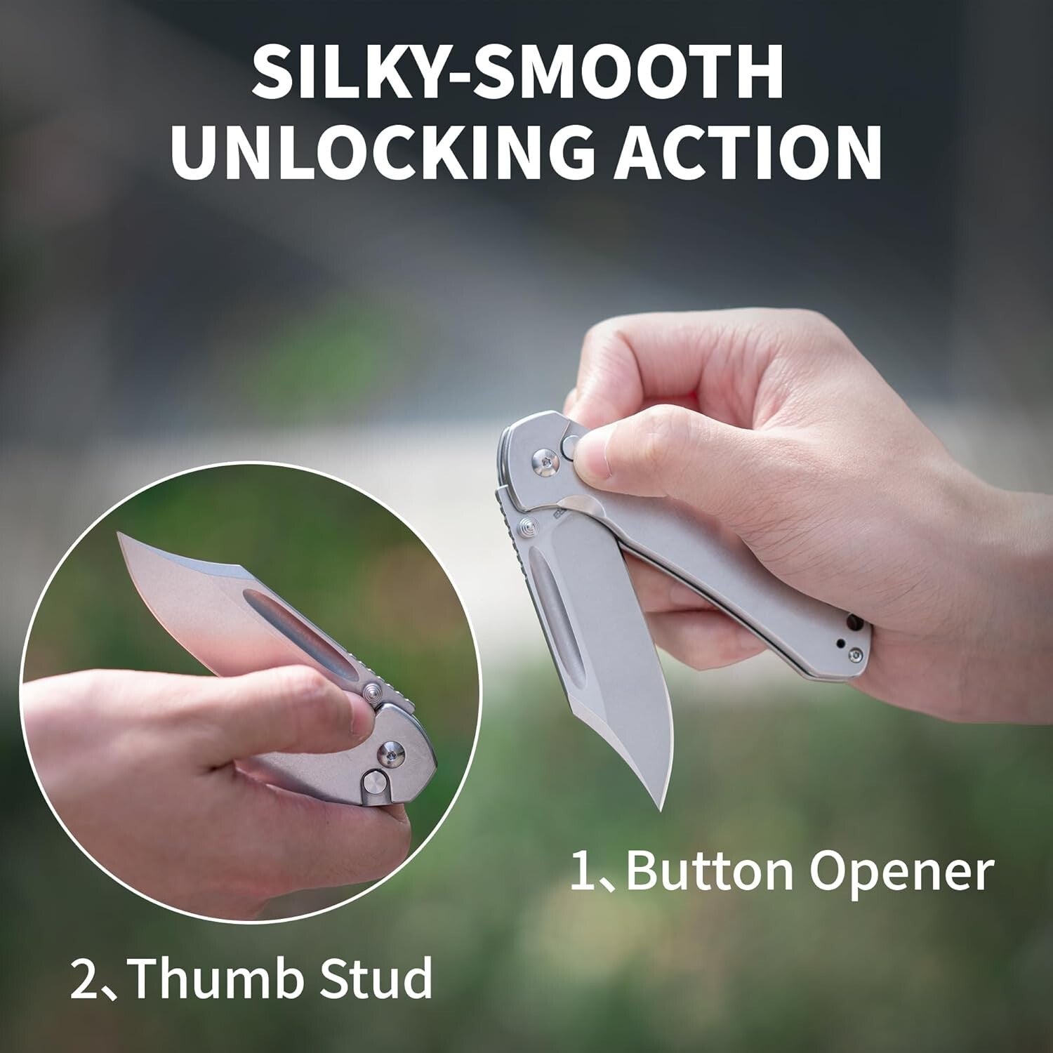 High-Performance Bowie Pyrite Knife - 3.15'' Clip Point Blade for Hunters