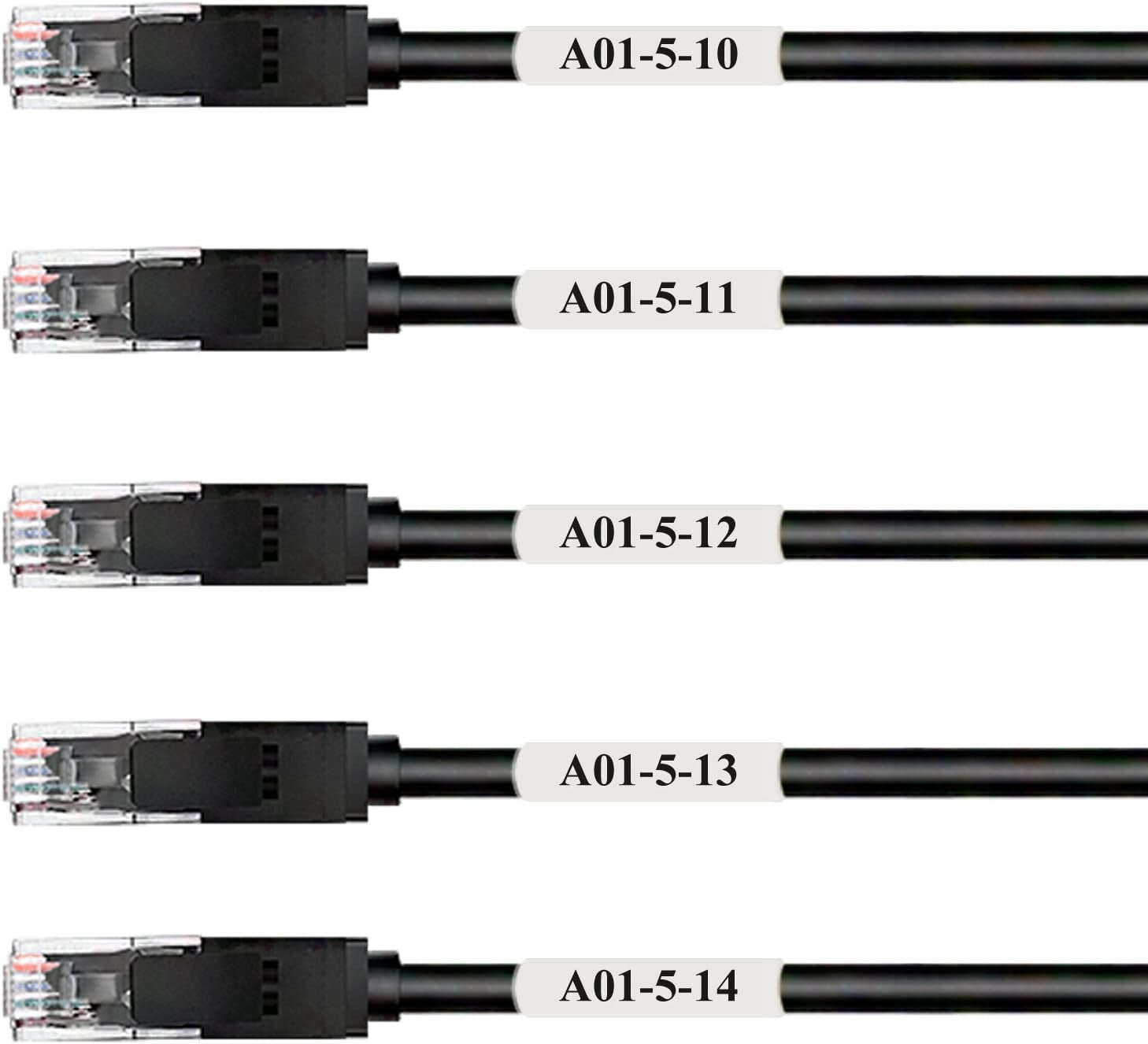 100 Sheets of Heat-Resistant Self-Adhesive Cable Labels – 3200 Total Labels
