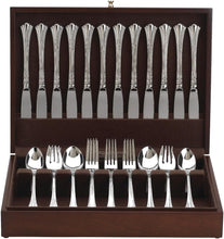 Load image into Gallery viewer, Slimline Mahogany Flatware Chest with Hinge - Ideal for Tarnish-Free Storage