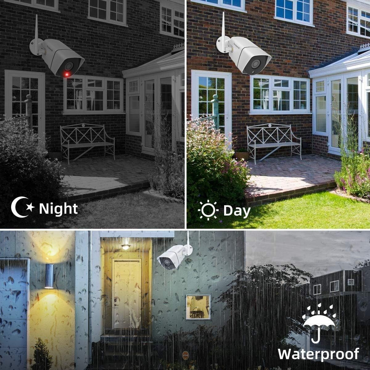 All-Inclusive Wireless Home Security System with 4 Cameras & Motion Detection