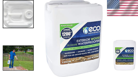 Commercial-Grade Siloxane Water Repellent for Wood - 5 Gallon, Safe for Family