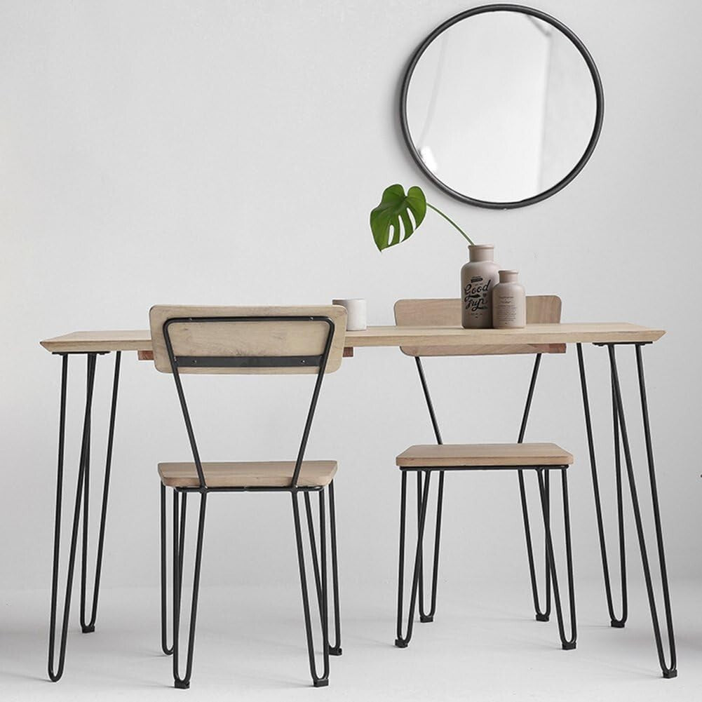 Sturdy 28-Inch Hairpin Legs Set for Stylish Dining Table & Desk Projects