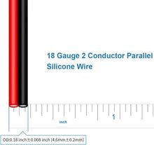 Load image into Gallery viewer, Ultra Flexible 18 AWG Silicone Insulated Wire - 100ft Red Black Electrical Cable