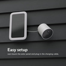 Load image into Gallery viewer, High-Efficiency Solar Panel for Outdoor Camera - Weather-Resistant White Design