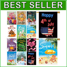 Load image into Gallery viewer, 12 Seasonal Yard Flags - UV Resistant, Double-Sided 28x40 Inch for Outdoor Bliss