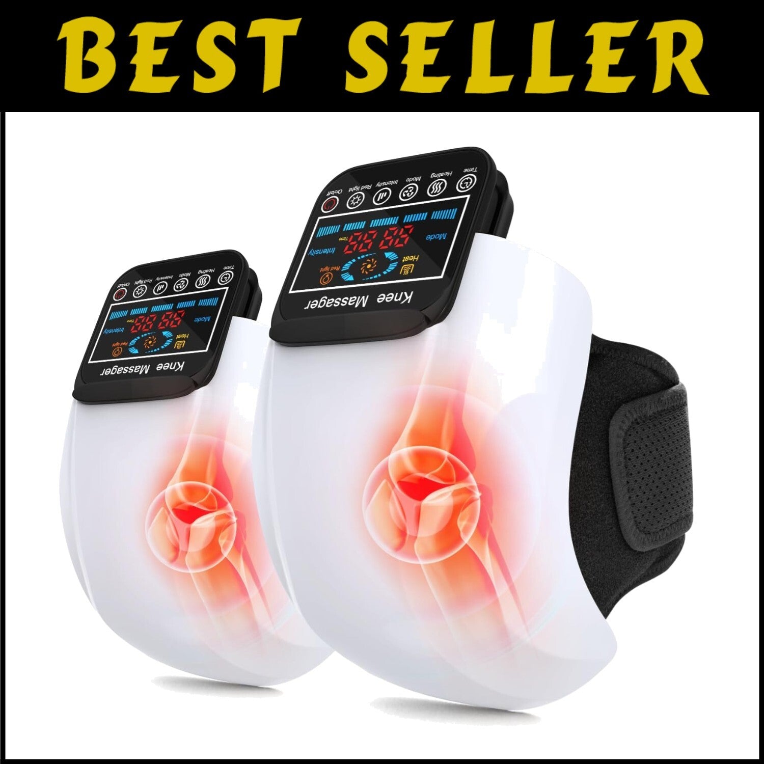 Multi-Function Knee and Shoulder Massager - Rechargeable with Red Light Therapy