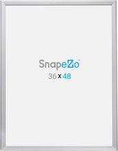 Load image into Gallery viewer, Stylish Front-Loading 36x48 Poster Frame - Silver Aluminum for Modern Displays