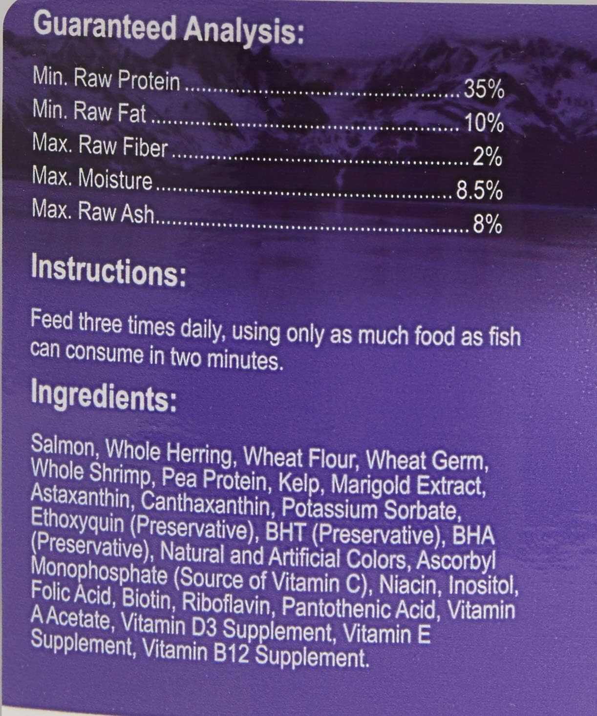 2 lb Floating Cichlid Pellets with Salmon & Seafood for Enhanced Color