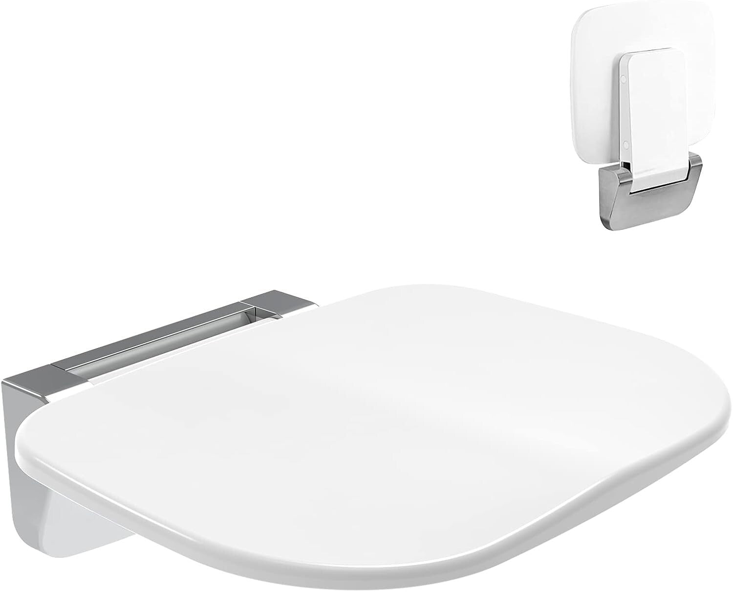 Durable Therapy Shower Chair - Wall-Mounted Foldable Seat for Elderly & Disabled