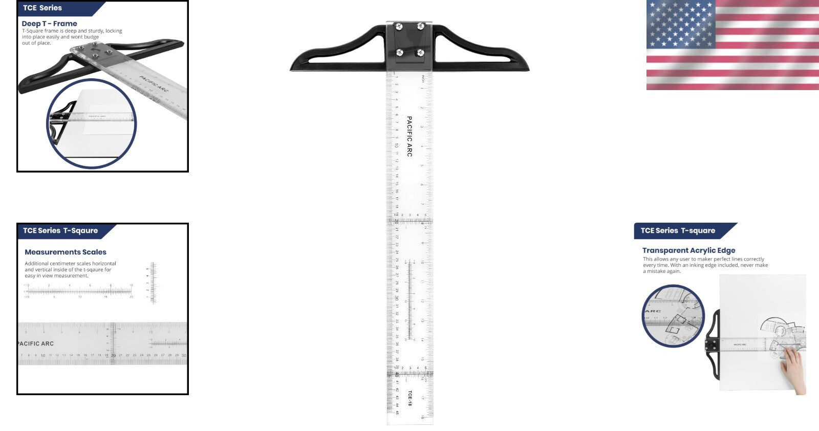 Transparent Acrylic T Square 36-Inch - Ideal for Accurate Technical Drawings