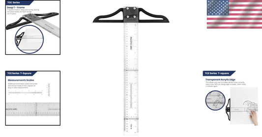 Transparent Acrylic T Square 36-Inch - Ideal for Accurate Technical Drawings