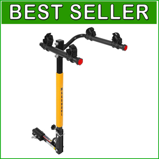 Foldable Hitch Mount Bike Rack for SUVs & Trucks - 100 lb Capacity, 2 Bikes