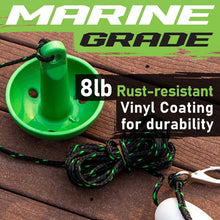 Load image into Gallery viewer, Compact 8-Lb Mushroom Anchor with Snap Hook &amp; 25 Ft Rope - Perfect for Kayaking