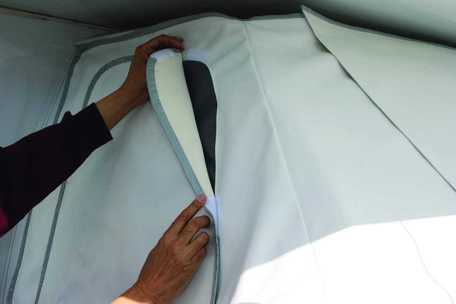 Extra Heavy-Duty Clear Vinyl Windshield Cover for Class C RVs - Easy Storage