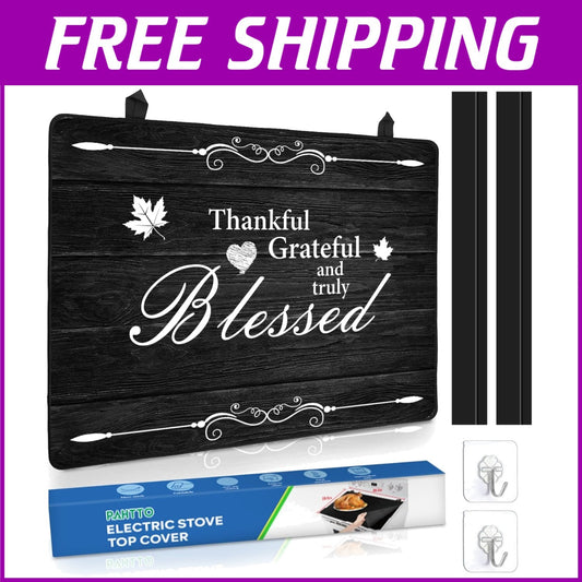 Elegant Heat Resistant Stove Top Cover - 28.5”x20.5” for Protective Kitchen S...