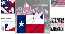Load image into Gallery viewer, Patriotic 10x15 FT Texas Flag - Weather-Resistant Nylon with Recyclable Material