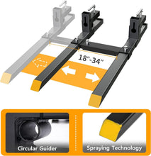 Load image into Gallery viewer, Universal 60" Tractor Bucket Forks - Durable 2000lb Capacity, Safe &amp; Adjustable