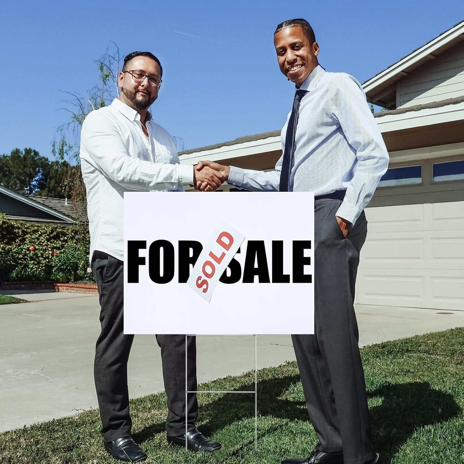 DIY Customizable Blank Yard Signs Kit with Metal Stakes - Weatherproof 10-Pack