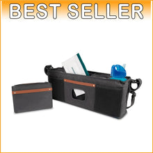 Load image into Gallery viewer, Enhanced Parent Console for Strollers with Baby Wipes Holder &amp; Removable Strap