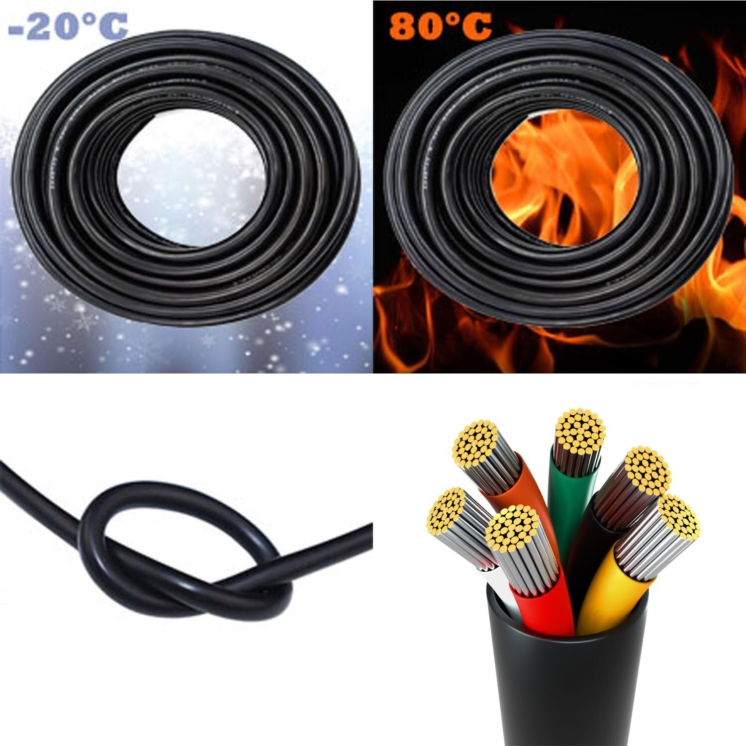 Versatile 33FT 16 AWG Flexible Electrical Wire - Ideal for Automotive & Speakers