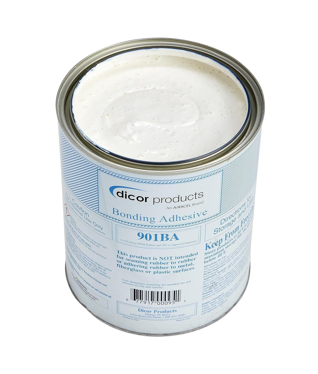 Water-Based RV Roof Adhesive - 1 Gallon, EPDM & TPO Compatible for Easy Repairs