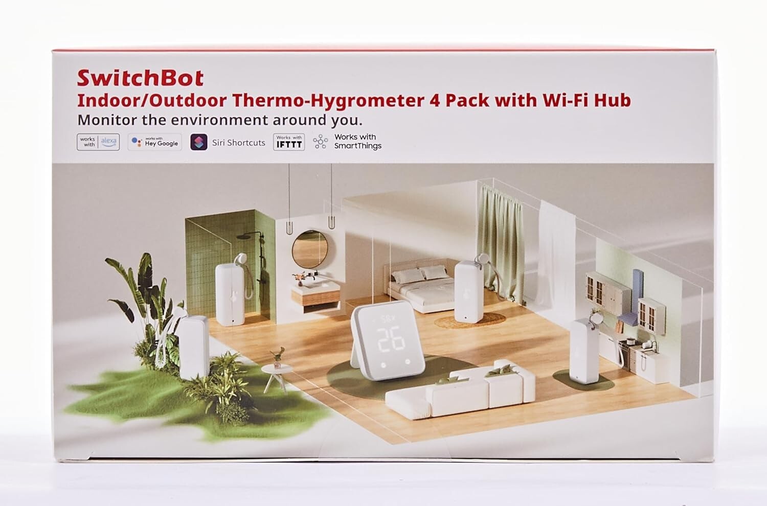 Comprehensive Wi-Fi Humidity Sensor Hub Bundle: 4 IP65 Monitors for Home Comfort